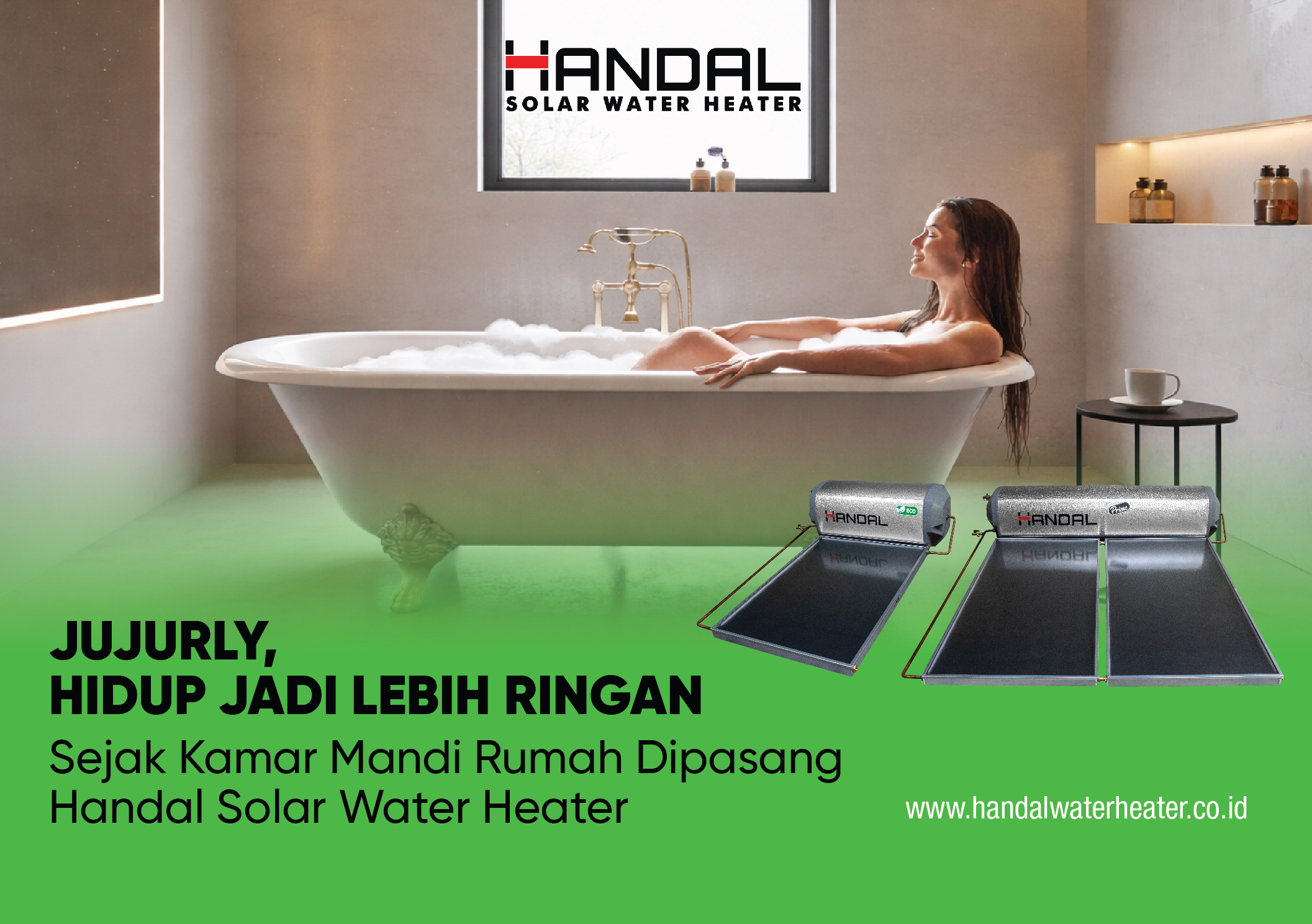 Jujurly, Hidup Jadi Lebih Ringan Sejak Kamar Mandi Rumah Dipasang Handal Solar Water Heater