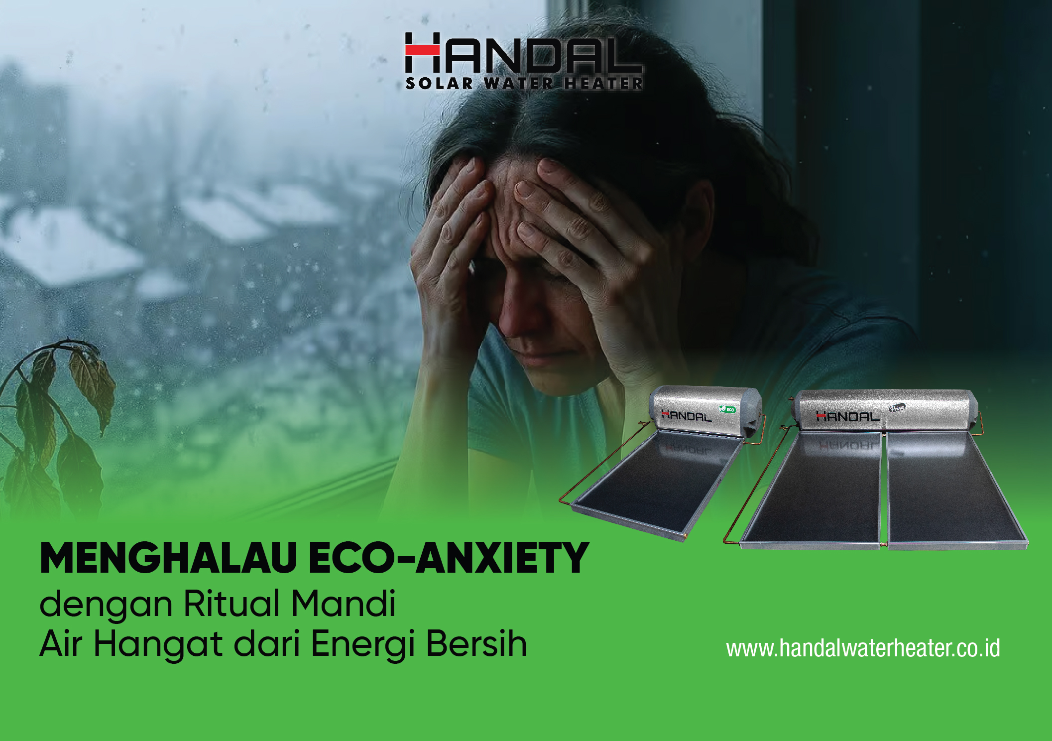 Menghalau Eco-Anxiety dengan Ritual Mandi Air Hangat dari Energi Bersih
